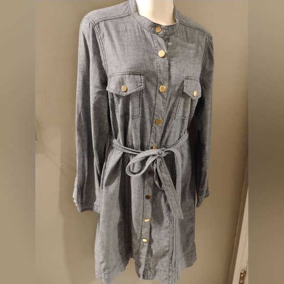 tory burch denim shirt dress Tory Burch Denim Shirt Dress Tory Burch Chambray Shirt Dress